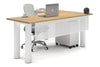 Quadro Cylinder Leg - L Shaped Corner Office Desk  [1800L x 1700W] - Thumbnail 20 