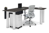 Quadro Cylinder Leg - L Shaped Corner Office Desk  [1800L x 1700W] - Thumbnail 37 