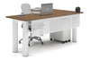 Quadro Cylinder Leg - L Shaped Corner Office Desk  [1800L x 1700W] - Thumbnail 30 