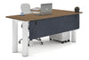 Quadro Cylinder Leg - L Shaped Corner Office Desk  [1800L x 1700W] - Thumbnail 26 