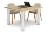 Quadro Cylinder Leg Modern Boardroom Rectangle Table  [1200L x 1200W] - Thumbnail 3 