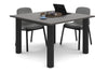 Quadro Cylinder Leg Modern Boardroom Rectangle Table  [1200L x 1200W] - Thumbnail 10 