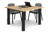 Quadro Cylinder Leg Modern Boardroom Rectangle Table  [1200L x 1200W] - Thumbnail 8 
