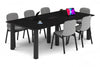 Quadro Cylinder Leg Modern Boardroom Rectangle Table [2400L x 1200W] - Thumbnail 23 