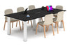 Quadro Cylinder Leg Modern Boardroom Rectangle Table [2400L x 1200W] - Thumbnail 12 