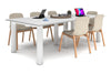 Quadro Cylinder Leg Modern Boardroom Rectangle Table [2400L x 1200W] - Thumbnail 1 