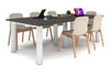 Quadro Cylinder Leg Modern Boardroom Rectangle Table [2400L x 1200W] - Thumbnail 9 