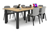 Quadro Cylinder Leg Modern Boardroom Rectangle Table [2400L x 1200W] - Thumbnail 16 