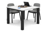 Quadro Cylinder Leg Modern Boardroom Rectangle Table - Rounded Corners [1100L x 1100W with Rounded Corners] - Thumbnail 6 