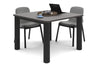Quadro Cylinder Leg Modern Boardroom Rectangle Table - Rounded Corners [1100L x 1100W with Rounded Corners] - Thumbnail 7 