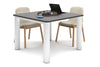 Quadro Cylinder Leg Modern Boardroom Rectangle Table - Rounded Corners [1100L x 1100W with Rounded Corners] - Thumbnail 5 