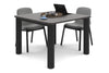 Quadro Cylinder Leg Modern Boardroom Rectangle Table - Rounded Corners [1100L x 1100W with Rounded Corners] - Thumbnail 9 