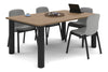 Quadro Cylinder Leg Modern Boardroom Rectangle Table - Rounded Corners [1800L x 1100W with Rounded Corners] - Thumbnail 8 