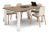 Quadro Cylinder Leg Modern Boardroom Rectangle Table - Rounded Corners [1800L x 1100W with Rounded Corners] - Thumbnail 4 