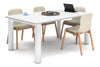 Quadro Cylinder Leg Modern Boardroom Rectangle Table - Rounded Corners [1800L x 1100W with Rounded Corners] - Thumbnail 1 