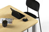 Quadro Cylinder Leg Modern Boardroom Rectangle Table - Rounded Corners [1800L x 1100W with Rounded Corners] - Thumbnail 3 
