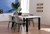 Quadro Cylinder Leg Modern Boardroom Rectangle Table - Rounded Corners [1800L x 1100W with Rounded Corners] - Thumbnail 2 