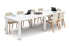 Quadro Cylinder Leg Modern Boardroom Rectangle Table - Rounded Corners [3200L x 1100W with Rounded Corners] - Thumbnail 5 