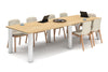 Quadro Cylinder Leg Modern Boardroom Rectangle Table - Rounded Corners [3200L x 1100W with Rounded Corners] - Thumbnail 6 