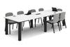 Quadro Cylinder Leg Modern Boardroom Rectangle Table - Rounded Corners [3200L x 1100W with Rounded Corners] - Thumbnail 14 
