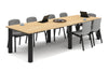 Quadro Cylinder Leg Modern Boardroom Rectangle Table - Rounded Corners [3200L x 1100W with Rounded Corners] - Thumbnail 11 
