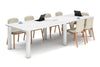 Quadro Cylinder Leg Modern Boardroom Rectangle Table - Rounded Corners [3200L x 1100W with Rounded Corners] - Thumbnail 6 