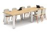 Quadro Cylinder Leg Modern Boardroom Rectangle Table - Rounded Corners [3200L x 1100W with Rounded Corners] - Thumbnail 8 