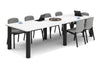 Quadro Cylinder Leg Modern Boardroom Rectangle Table - Rounded Corners [3200L x 1100W with Rounded Corners] - Thumbnail 9 