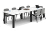 Quadro Cylinder Leg Modern Boardroom Rectangle Table - Rounded Corners [3200L x 1100W with Rounded Corners] - Thumbnail 11 