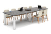 Quadro Cylinder Leg Modern Boardroom Rectangle Table - Rounded Corners [3200L x 1100W with Rounded Corners] - Thumbnail 6 