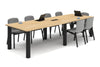 Quadro Cylinder Leg Modern Boardroom Rectangle Table - Rounded Corners [3200L x 1100W with Rounded Corners] - Thumbnail 17 