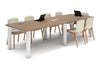 Quadro Cylinder Leg Modern Boardroom Rectangle Table - Rounded Corners [3200L x 1100W with Rounded Corners] - Thumbnail 10 