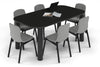 Quadro Cylinder Leg Modern Boardroom Table - Large Rounded Corners [1800L x 1000W with Large Rounded Corners] - Thumbnail 7 