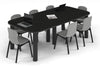 Quadro Cylinder Leg Modern Boardroom Table - Large Rounded Corners [2400L x 1200W with Large Rounded Corners] - Thumbnail 8 