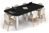 Quadro Cylinder Leg Modern Boardroom Table - Large Rounded Corners [2400L x 1200W with Large Rounded Corners] - Thumbnail 7 