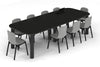 Quadro Cylinder Leg Modern Boardroom Table - Large Rounded Corners [3000L x 1200W with Large Rounded Corners] - Thumbnail 7 
