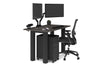Quadro Cylinder Leg Office Desk [1200L x 700W] - Thumbnail 10 