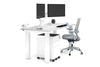 Quadro Cylinder Leg Office Desk [1800L x 800W with Cable Scallop] - Thumbnail 1 