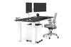 Quadro Cylinder Leg Office Desk [1800L x 800W with Cable Scallop] - Thumbnail 6 