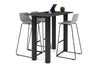Quadro Cylinder Legs Counter Table  [1200L x 700W] - Thumbnail 9 