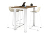 Quadro Cylinder Legs Counter Table  [1400L x 800W] - Thumbnail 4 
