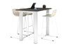 Quadro Cylinder Legs Counter Table  [1400L x 800W] - Thumbnail 5 