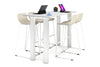 Quadro Cylinder Legs Counter Table  [1600L x 700W] - Thumbnail 1 