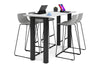 Quadro Cylinder Legs Counter Table  [1600L x 700W] - Thumbnail 6 