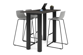  - Quadro Cylinder Legs Counter Table  [1600L x 700W] - 1