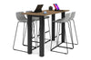 Quadro Cylinder Legs Counter Table  [1600L x 700W] - Thumbnail 8 