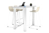 Quadro Cylinder Legs Counter Table  [1600L x 800W] - Thumbnail 3 