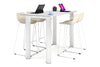 Quadro Cylinder Legs Counter Table  [1600L x 800W] - Thumbnail 1 