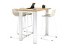 Quadro Cylinder Legs Counter Table  [1600L x 800W] - Thumbnail 2 