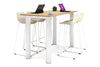 Quadro Cylinder Legs Counter Table  [1600L x 800W] - Thumbnail 3 